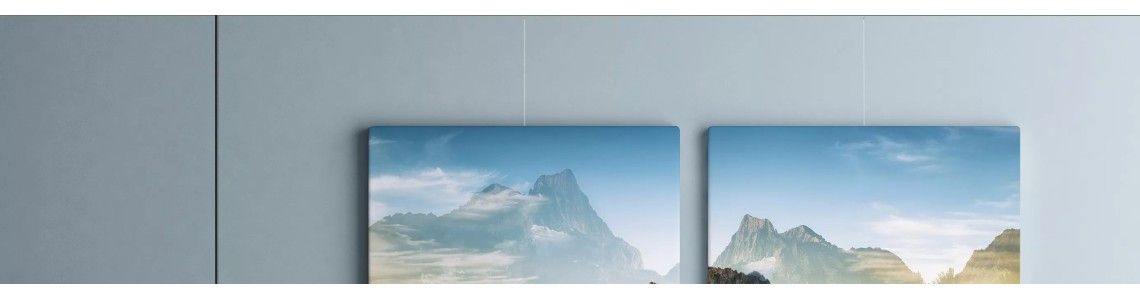 Ceiling-mounted picture rail